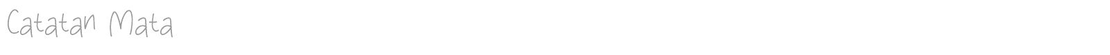 Catatan Mata font preview